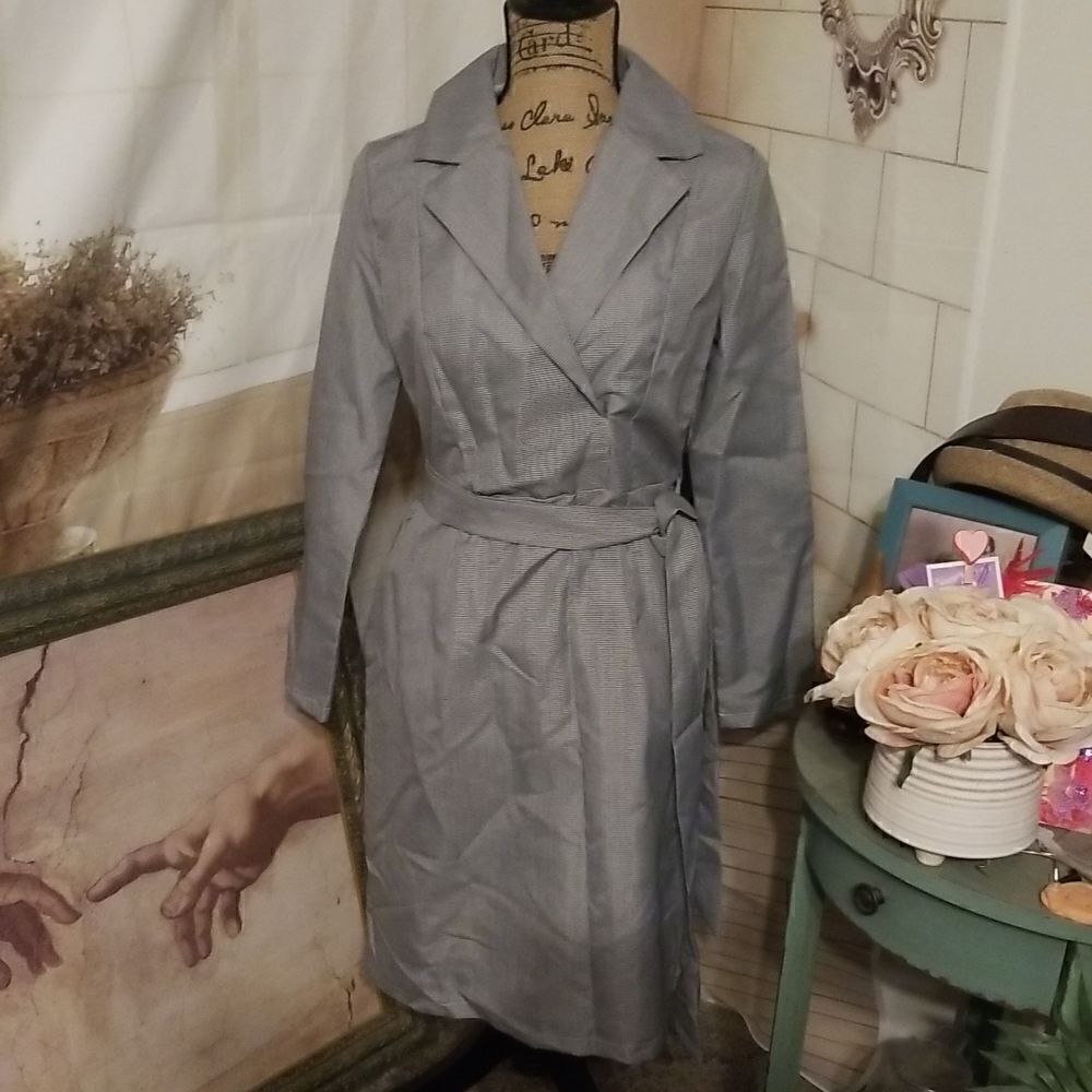 Vicky and Lucas Black Checkered Dress Size M